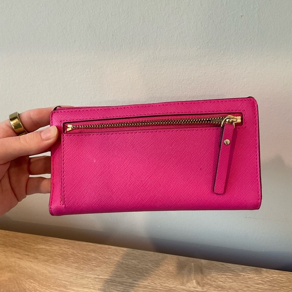 Kate Spade Pink Leather Wallet - Picture 3 of 4